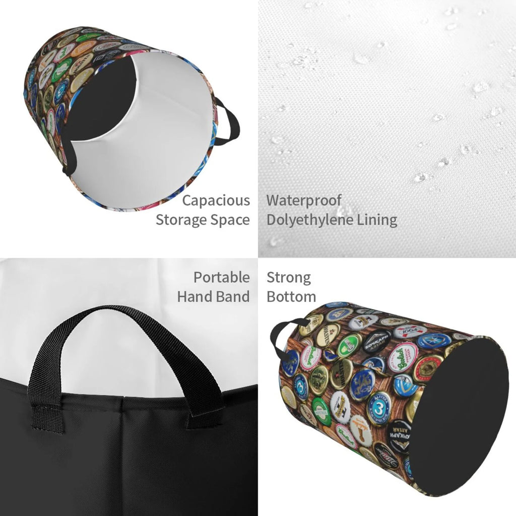 Collapsible Waterproof Laundry Hamper With Handles Y83977