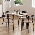 Dining Table Set for 4 with Chairs and Bench J420