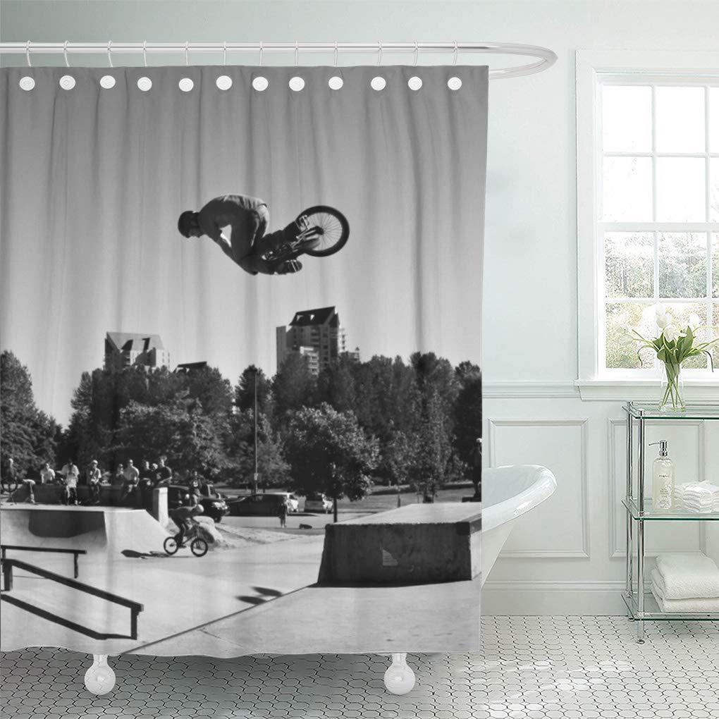 Black White Photography Shower Curtain 66x72 inch G7482