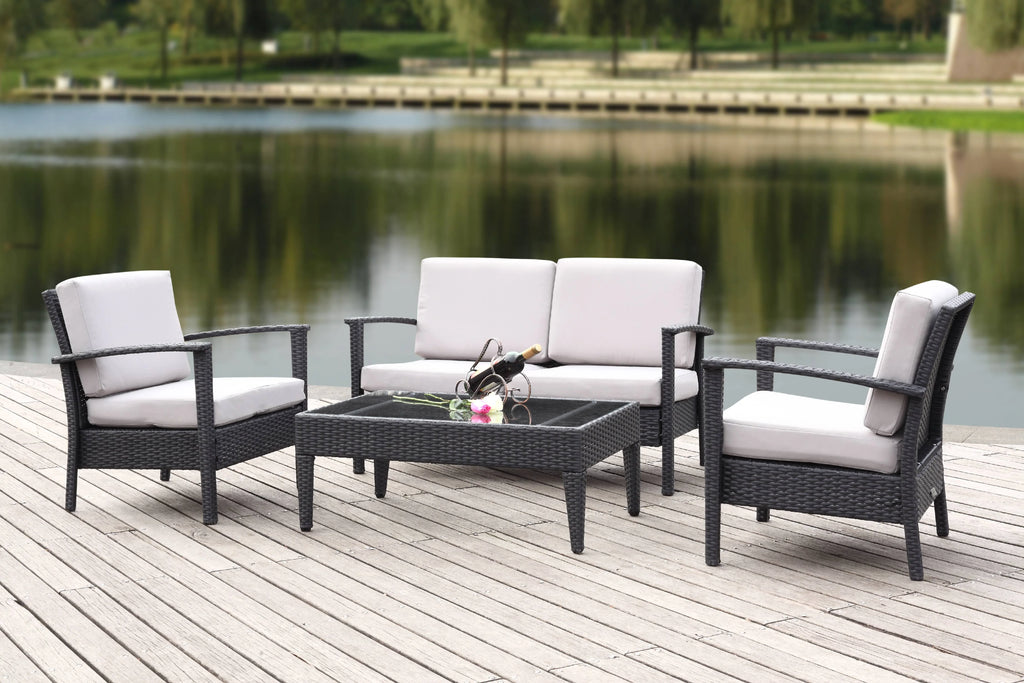 4 Piece Outdoor Set with Cushion E72147