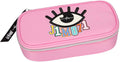 Pink Pencil Case with Pen Loops and Triangle Compartment B434903