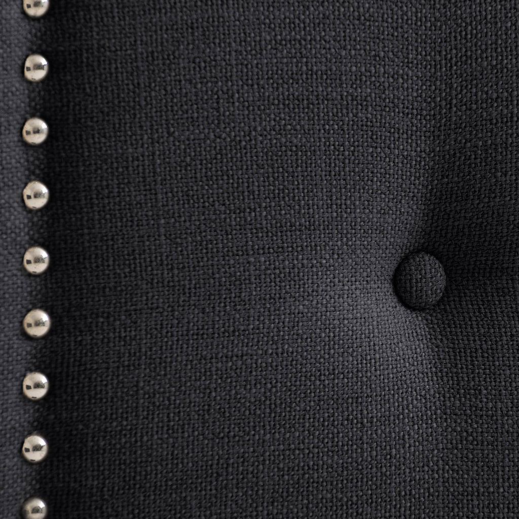 Navy Blue Button Tufted Headboard J867