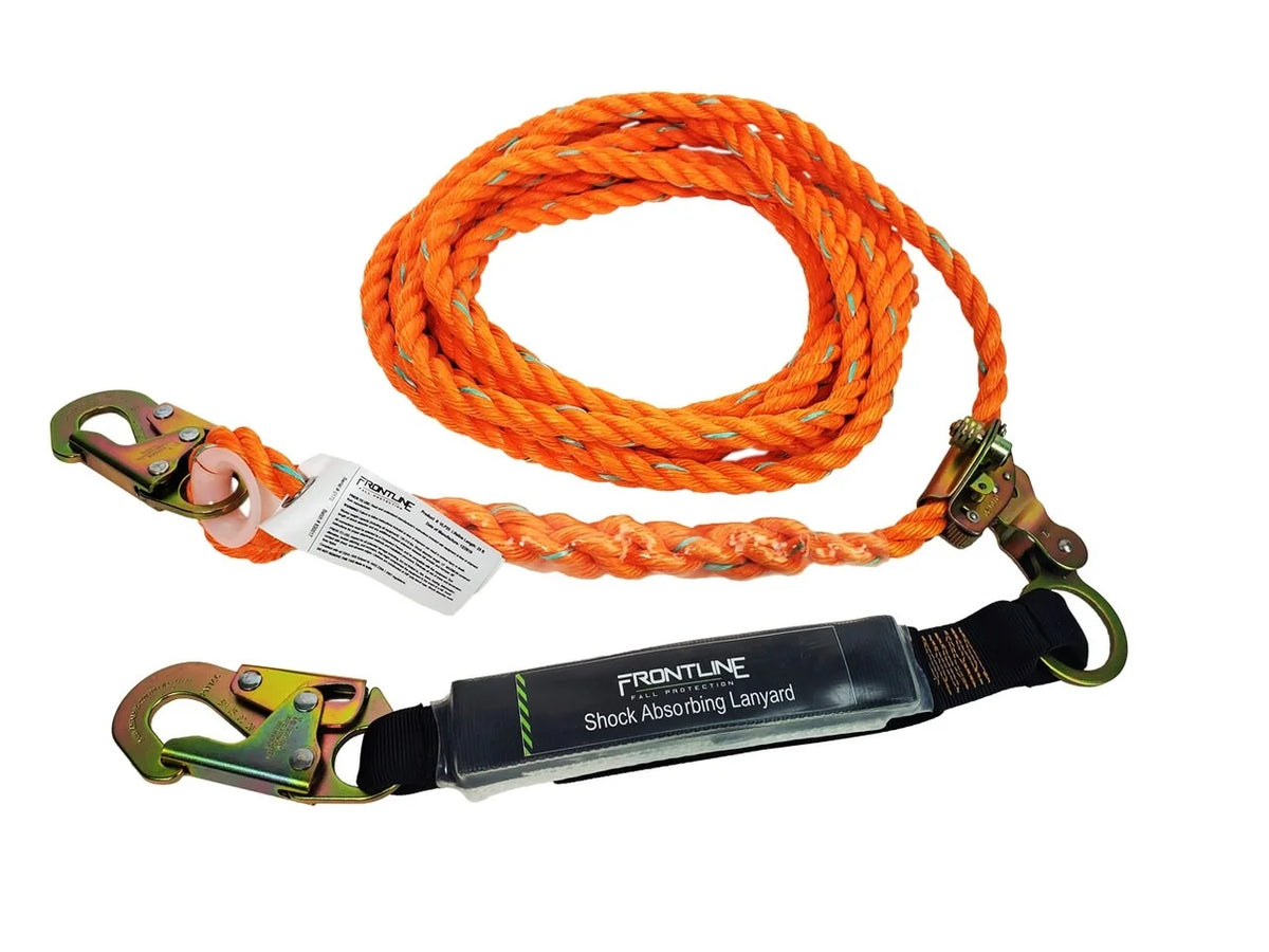 Vertical Lifeline with Openable Rope Grab and Shock Pack X8935