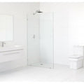 43" x 78" Frameless Fixed Glass Panel Chrome A70305