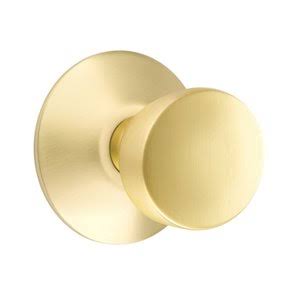 Half Dummy Laurent Door Knob and Modern Rose in Satin Brass U123877