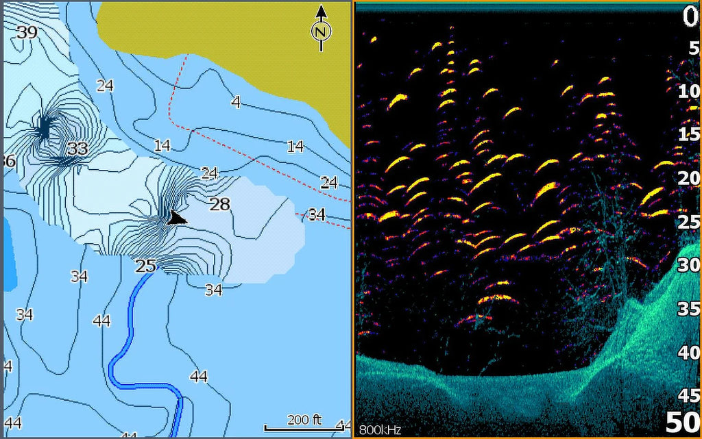 Fish finder with Down scan Imaging Q1940
