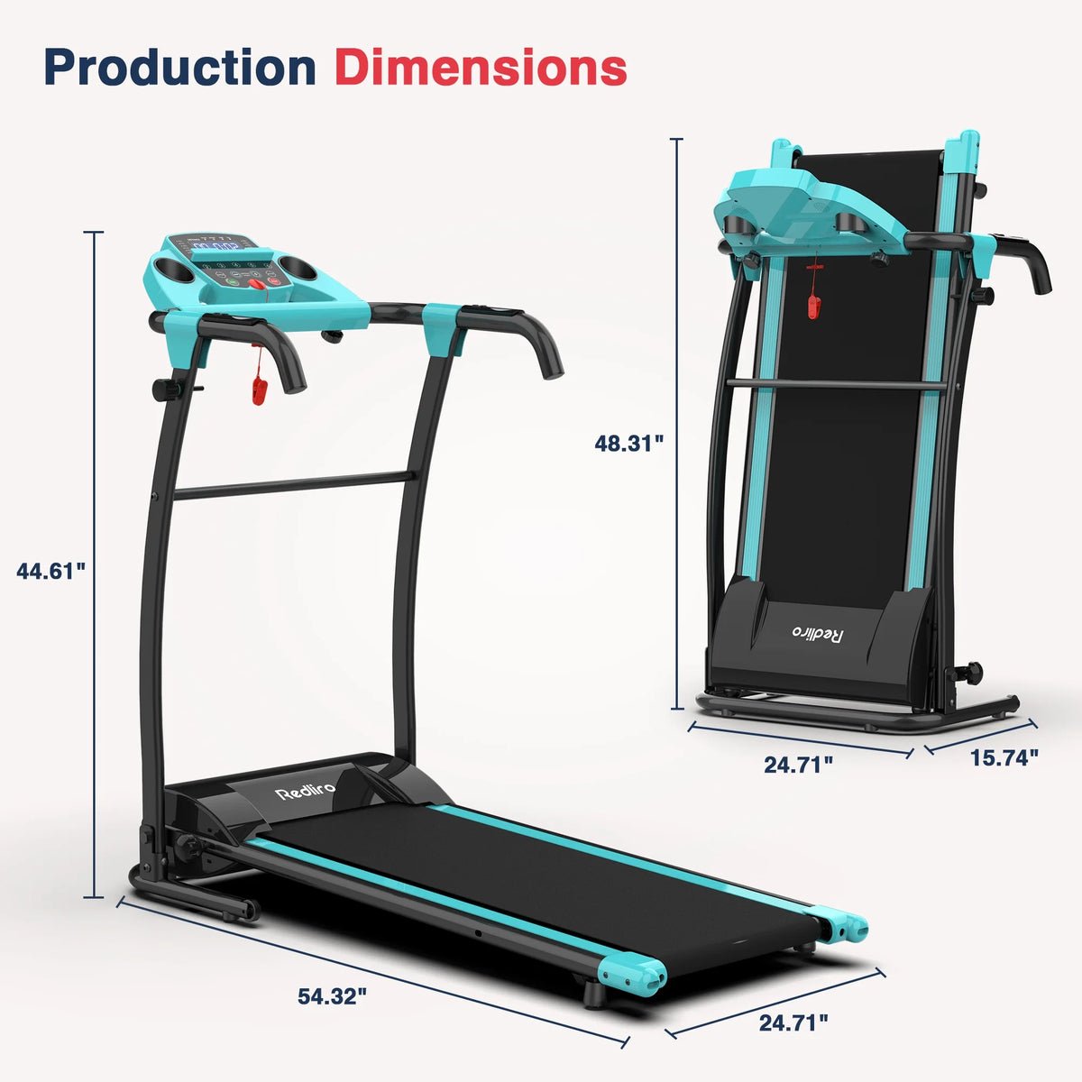 Portable Folding Treadmill Incline Electric Walking Running Machine U84441
