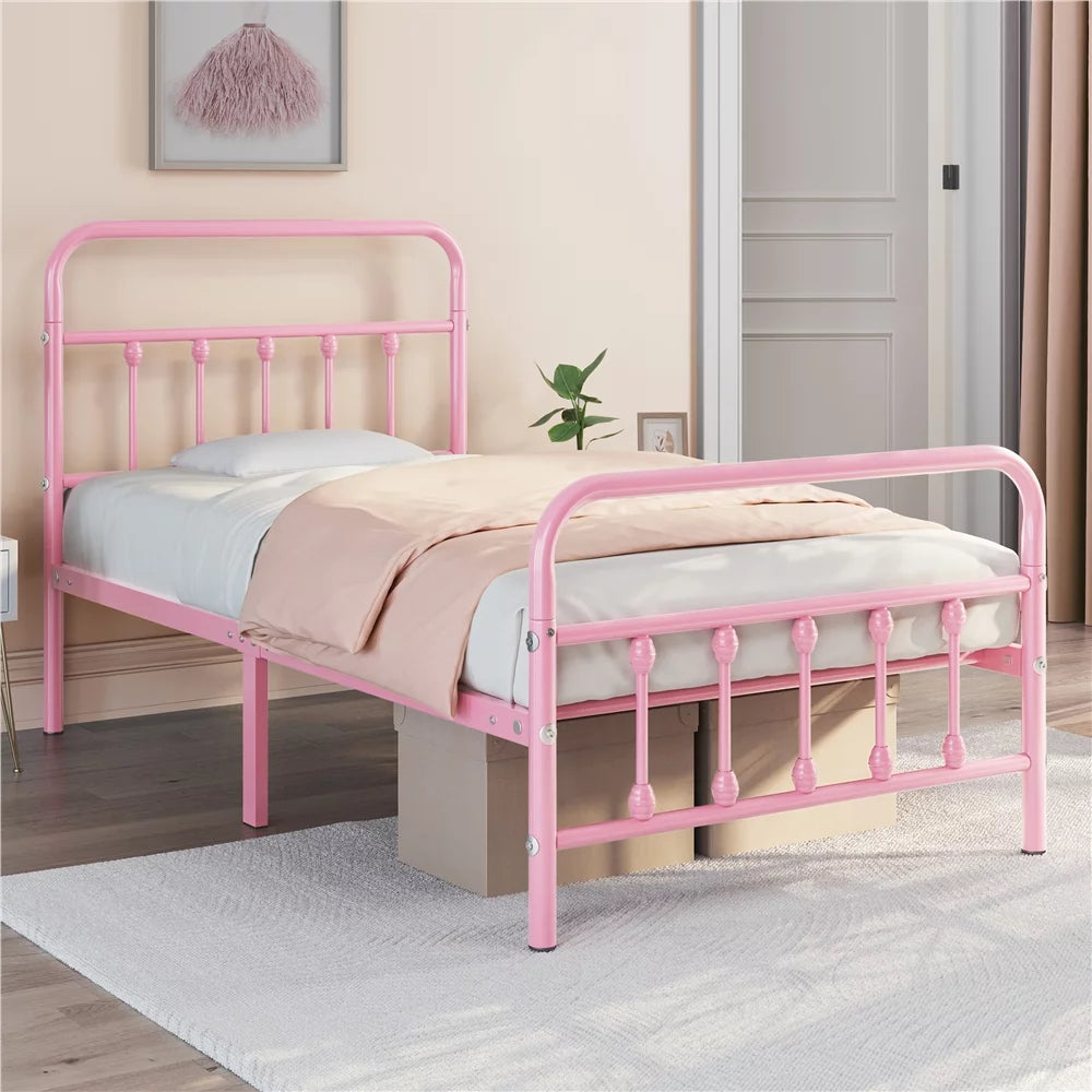 Queen Metal Bed Frame with Headboard & Footboard R10668