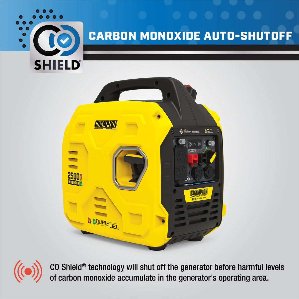 2500-Watt Dual Fuel Portable Inverter Generator P79153