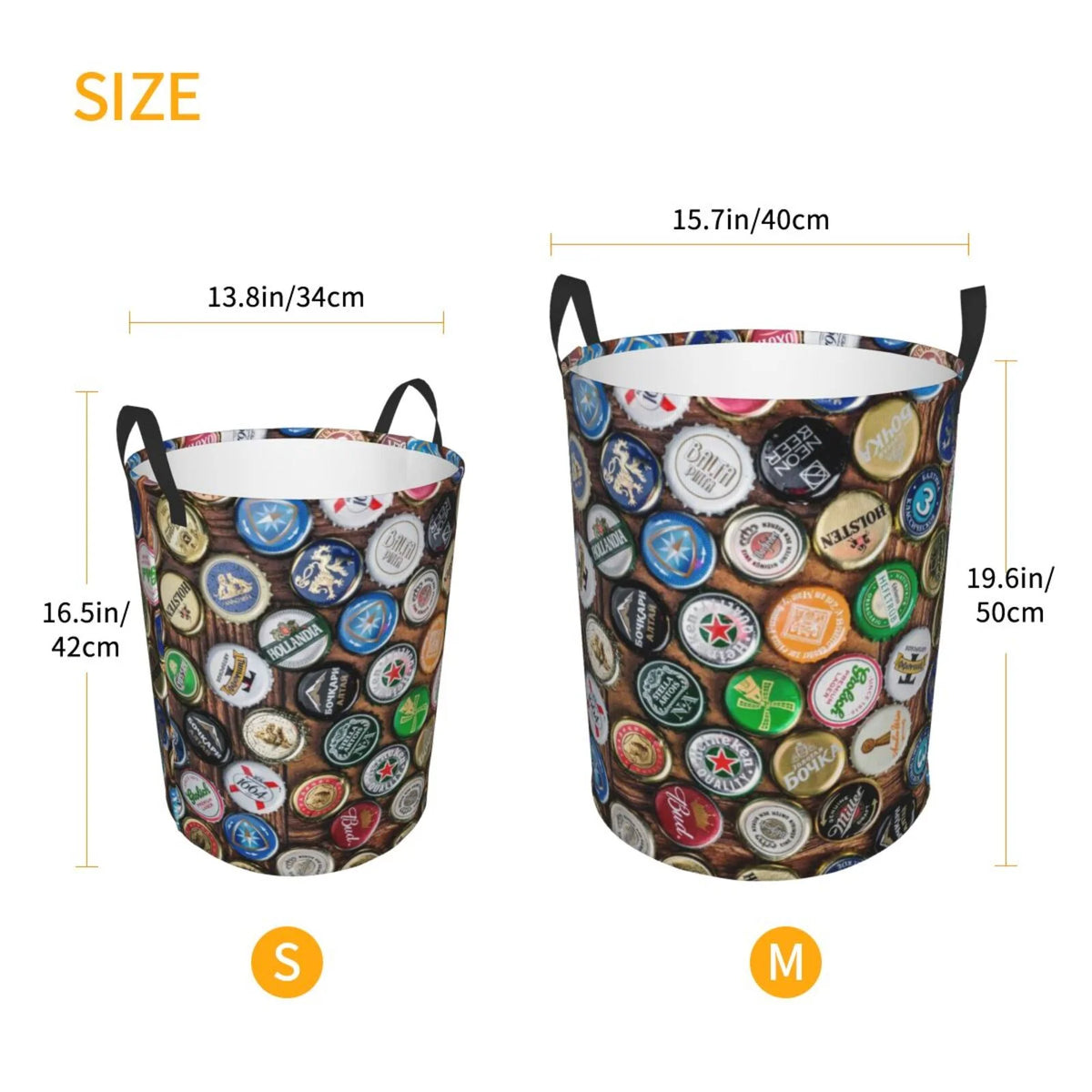 Collapsible Waterproof Laundry Hamper With Handles Y83977