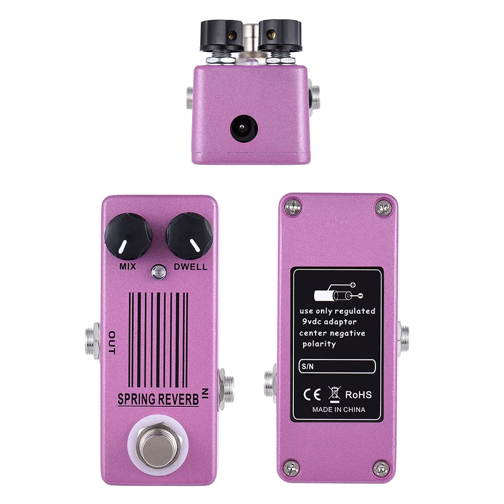 Compact Spring Reverb Pedal True Bypass U546