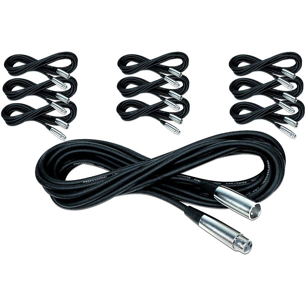 20 ft 10-Pack Microphone Cable P597382