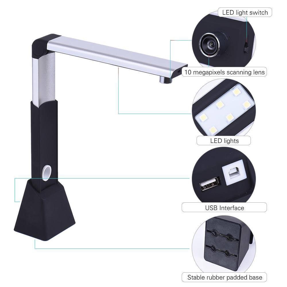 Portable Document Camera Scanner A3 with OCR Function LED Light K6970