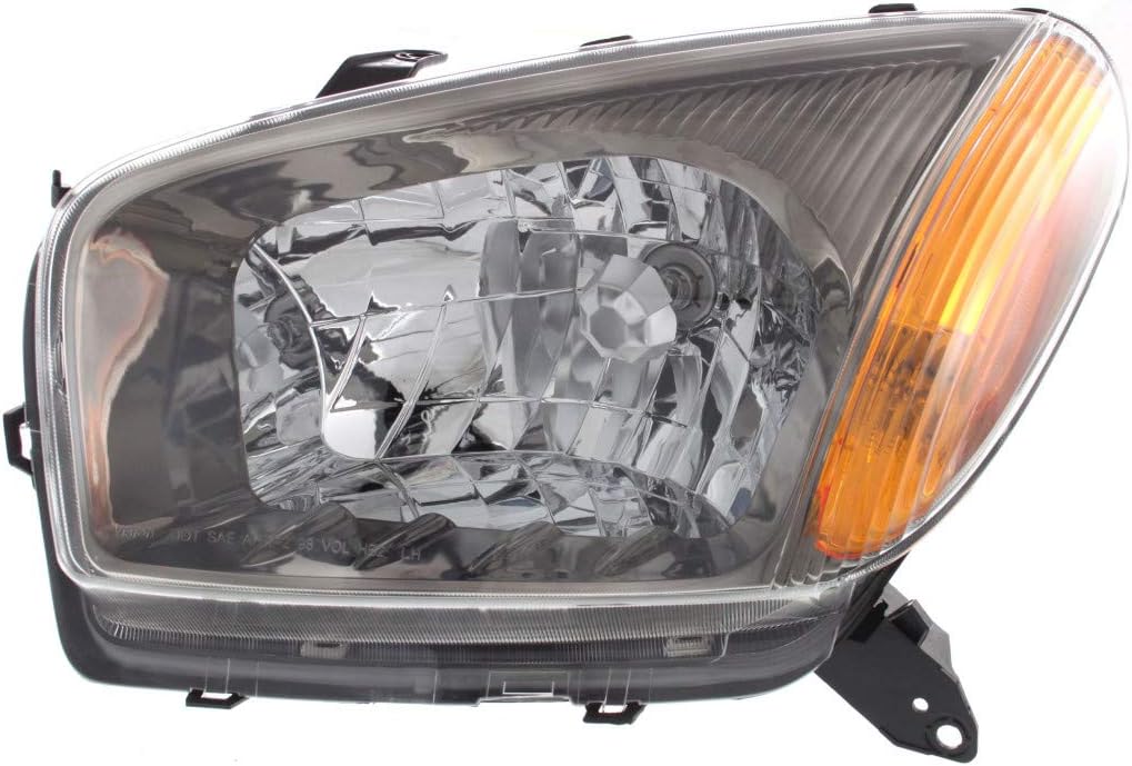 2003 Toyota RAV4 Head Light Pair Black Housing V699
