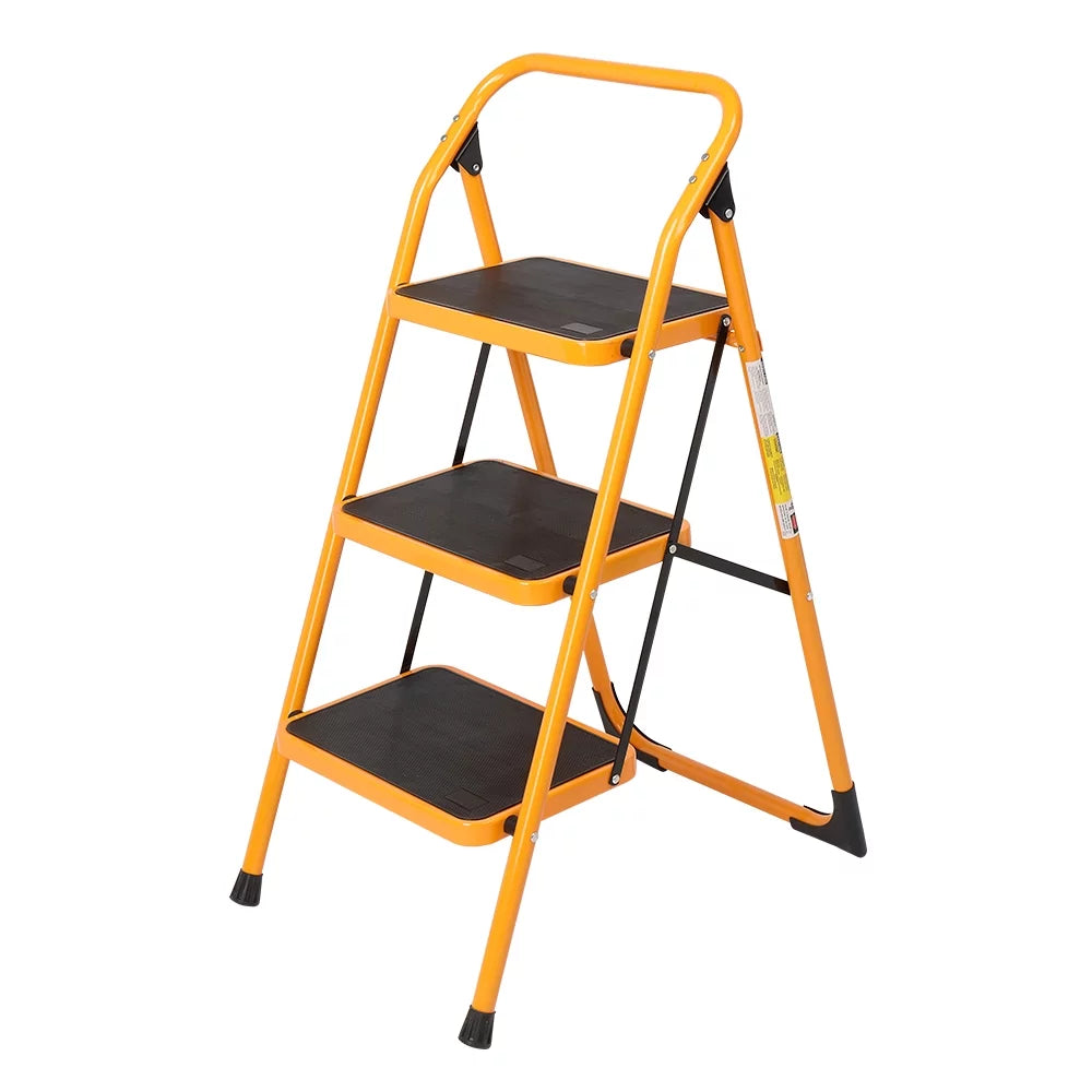3-Step Ladder, 330 lb. Load Capacity, Iron I670810