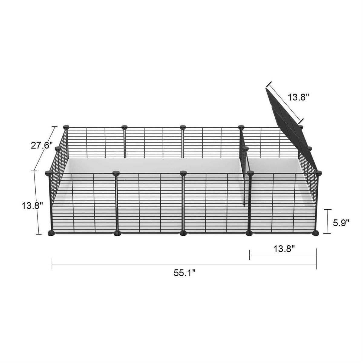Guinea Pig Cage with Waterproof Plastic Bottom C1771