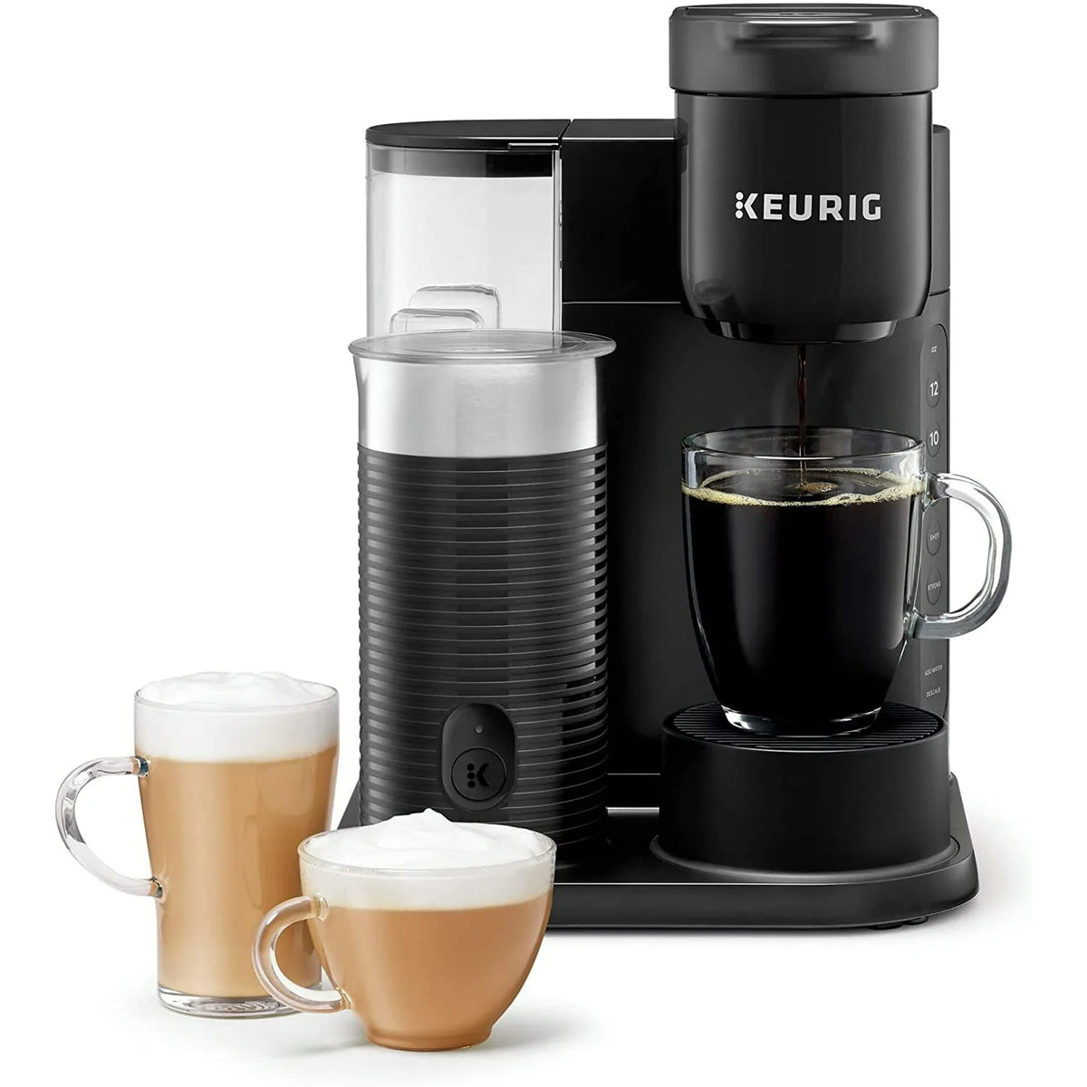 Black Single Serve Coffee Latte and Cappuccino Maker K6652