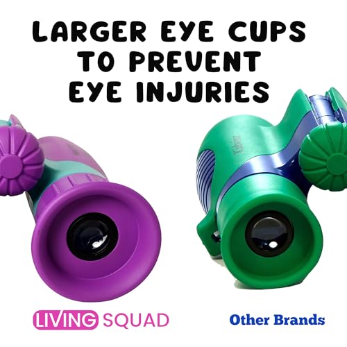 8x21 Pink Compact Kids Binoculars Set with Neck Strap C5272