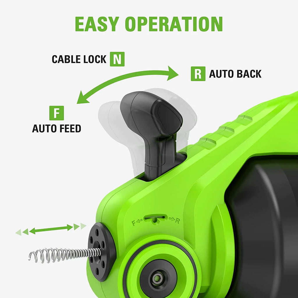 24V Drain Auger with 2Ah Battery and Fast Charger P1967
