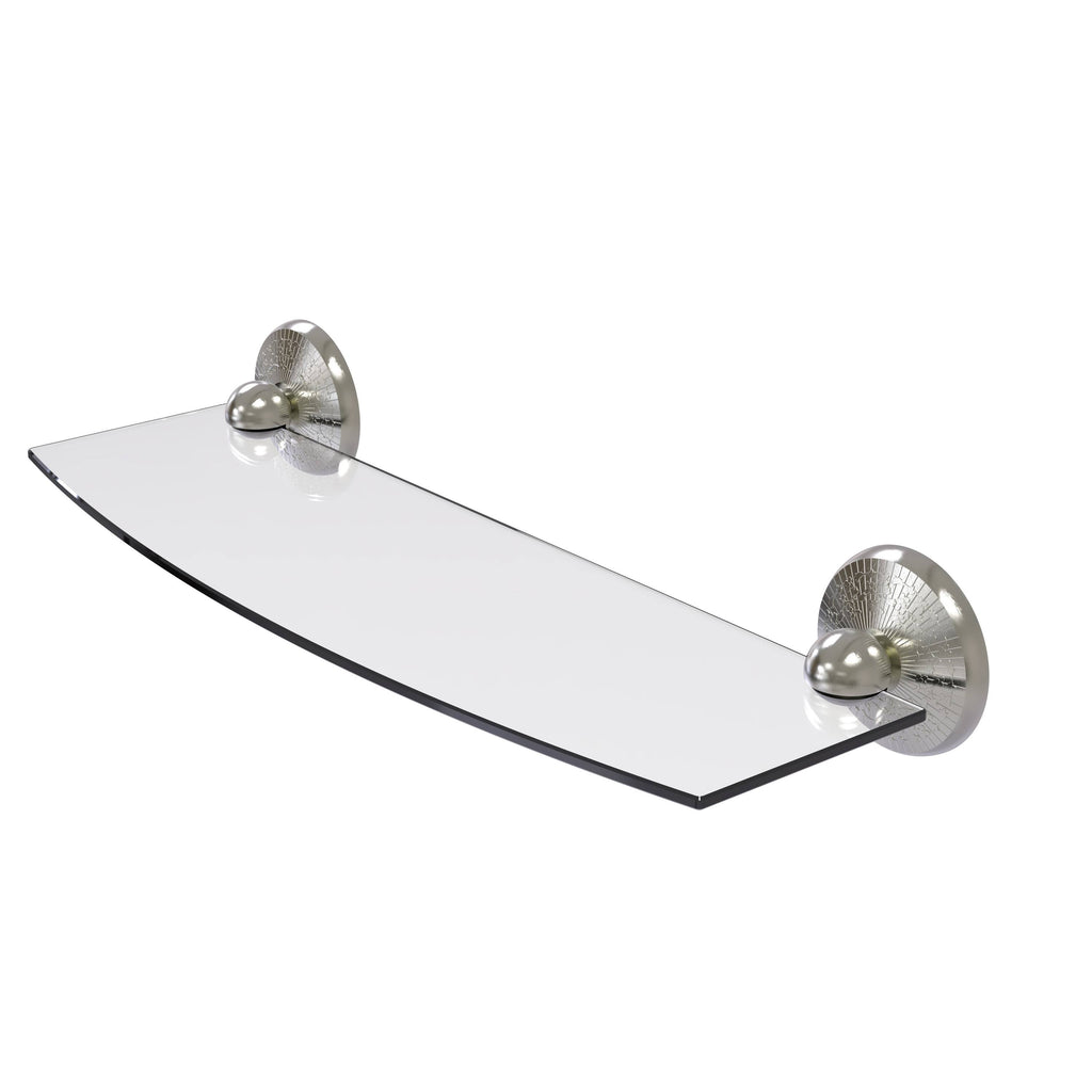 Satin Nickel Glass Shelf A9843