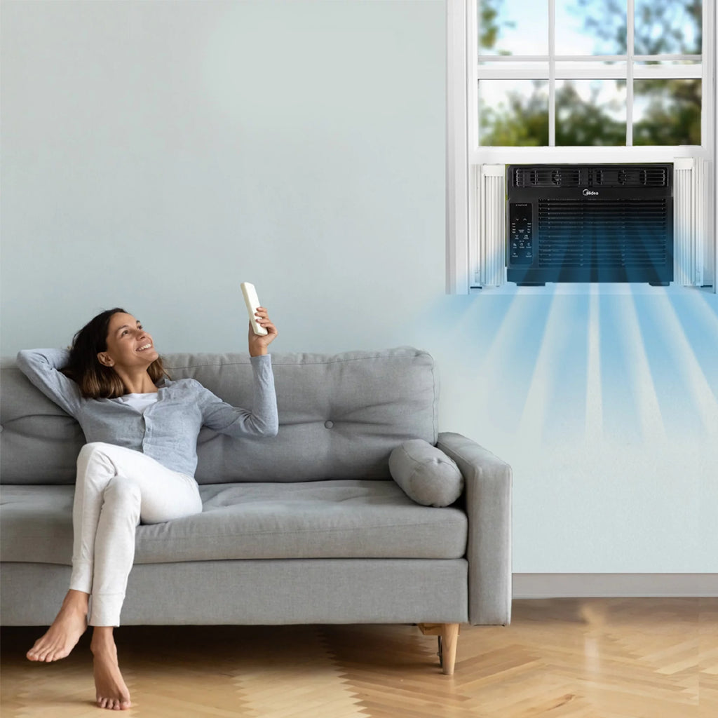 6,000 BTU 115V White Window Air Conditioner V488844