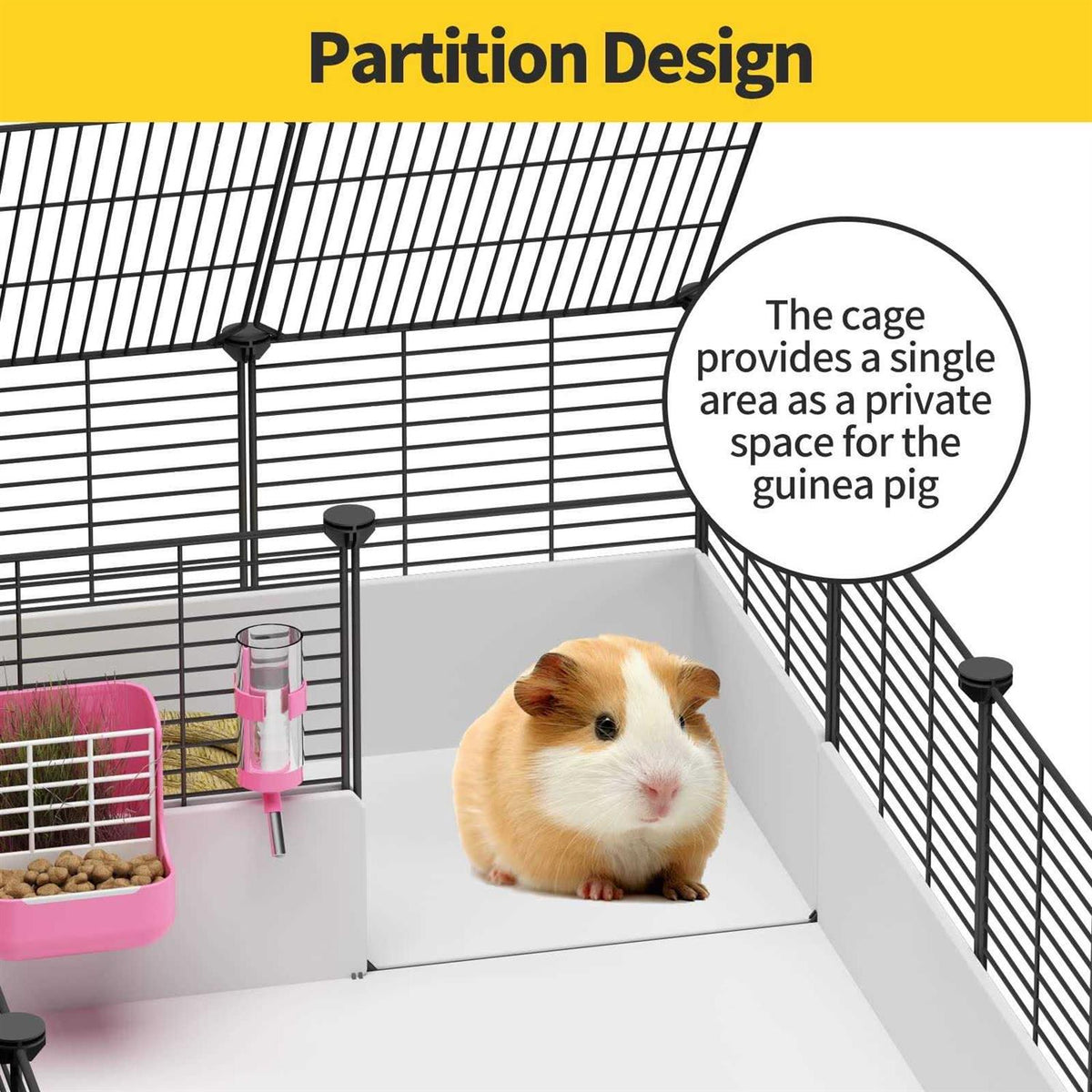 Guinea Pig Cage with Waterproof Plastic Bottom C1771