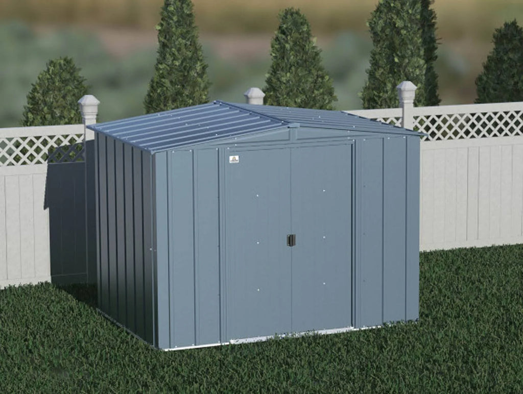 Blue Grey Steel Storage Shed M72220