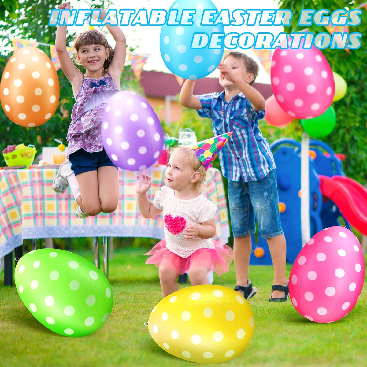 Colorful Inflatable Easter Egg Decorations M8661
