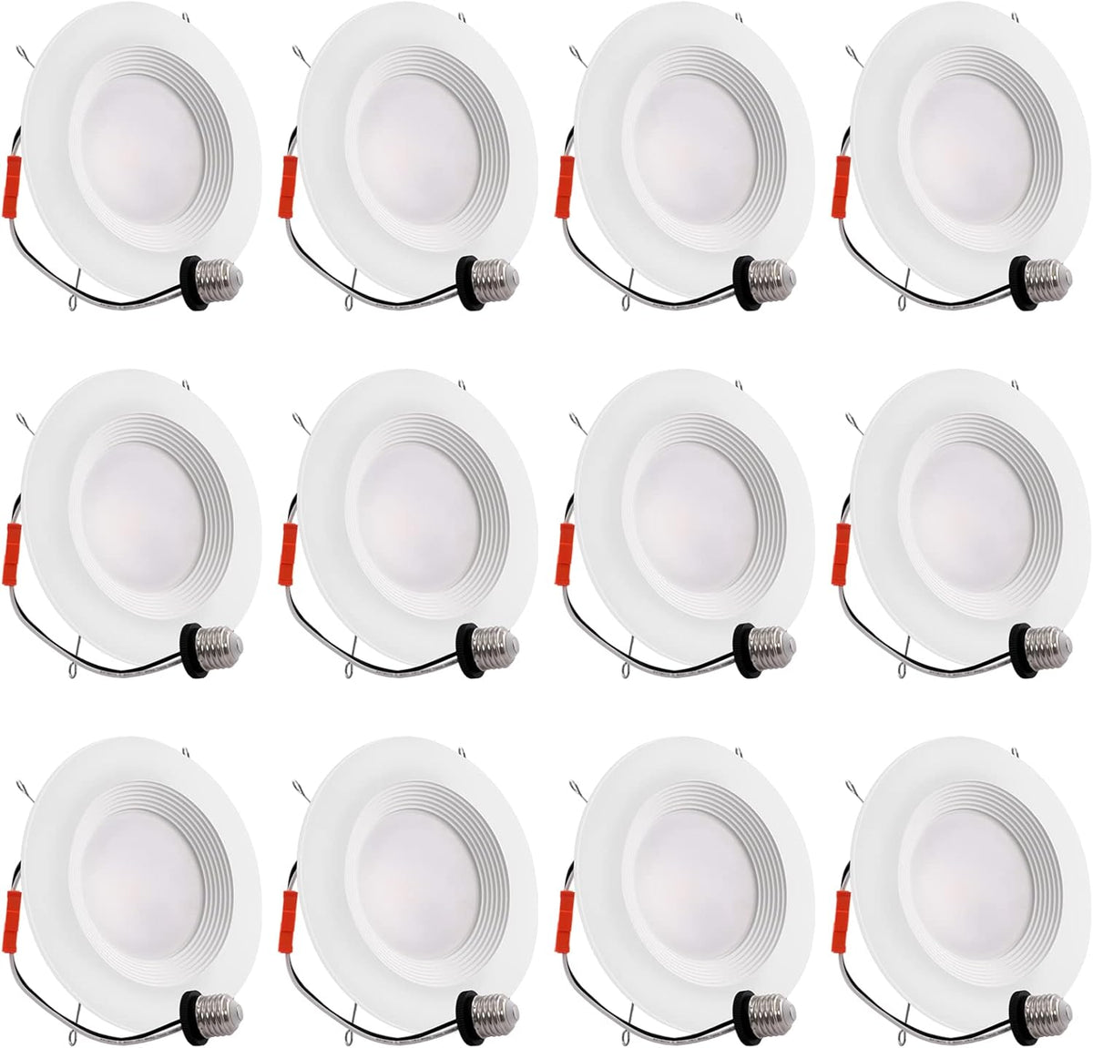 12 Pack 6 Inch LED Recessed Downlight, 12.5W, 5000K, Dimmable X85211