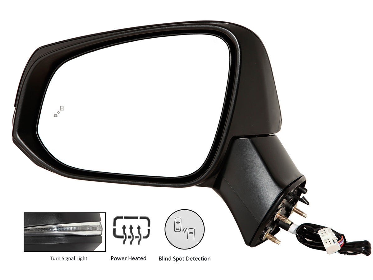 Replacement Exterior Rear View Mirror for 2019-2022 Toyota RAV4 Power Heated Driver Left Side M4127
