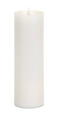 White LED Pillar Candle with Moving Flame M847576