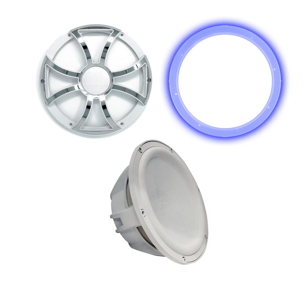 10" 2 Ohm Subwoofer with Grill & RGB LED Ring Z913556