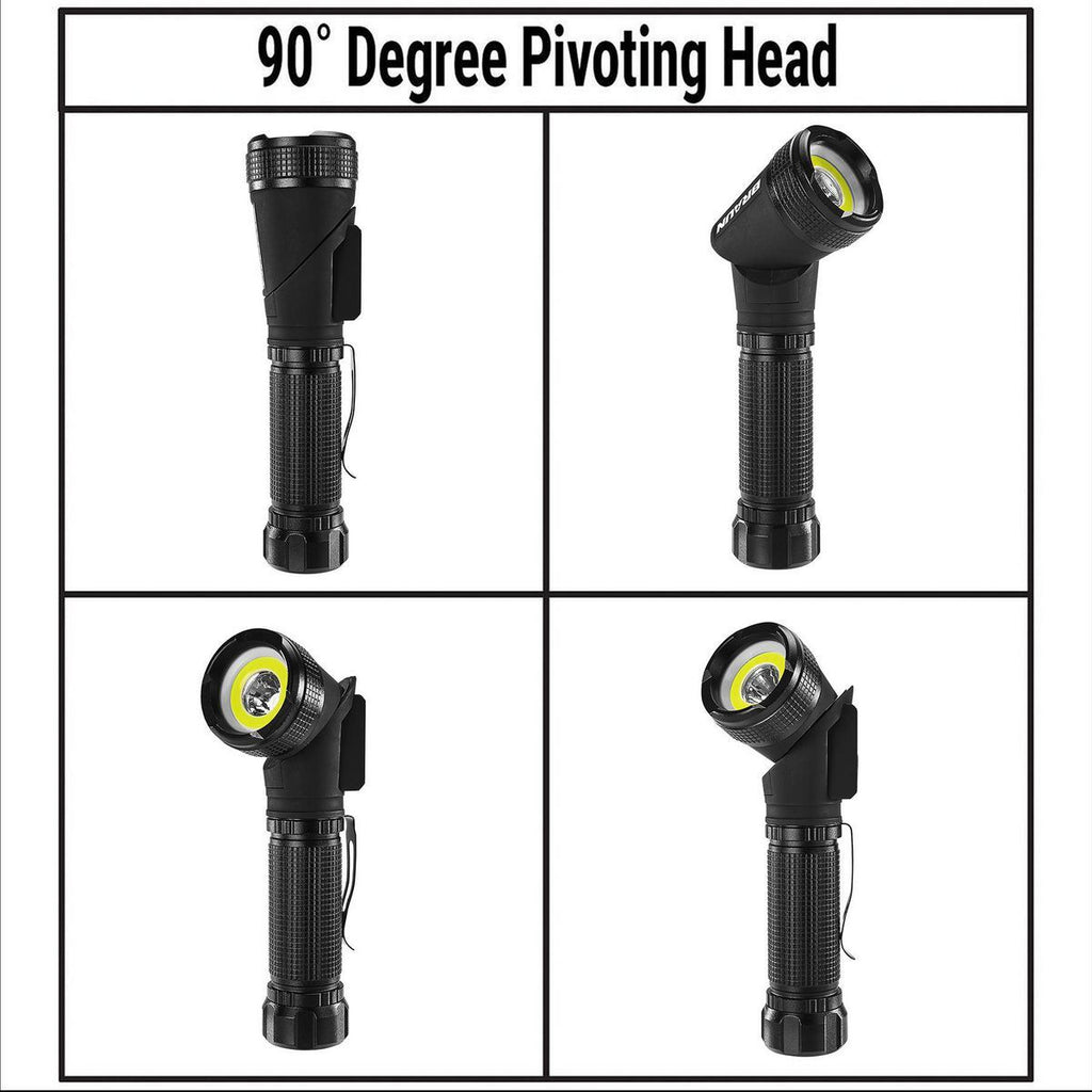 900 Lumen Rechargeable Swivel Head LED Flashlight P6557
