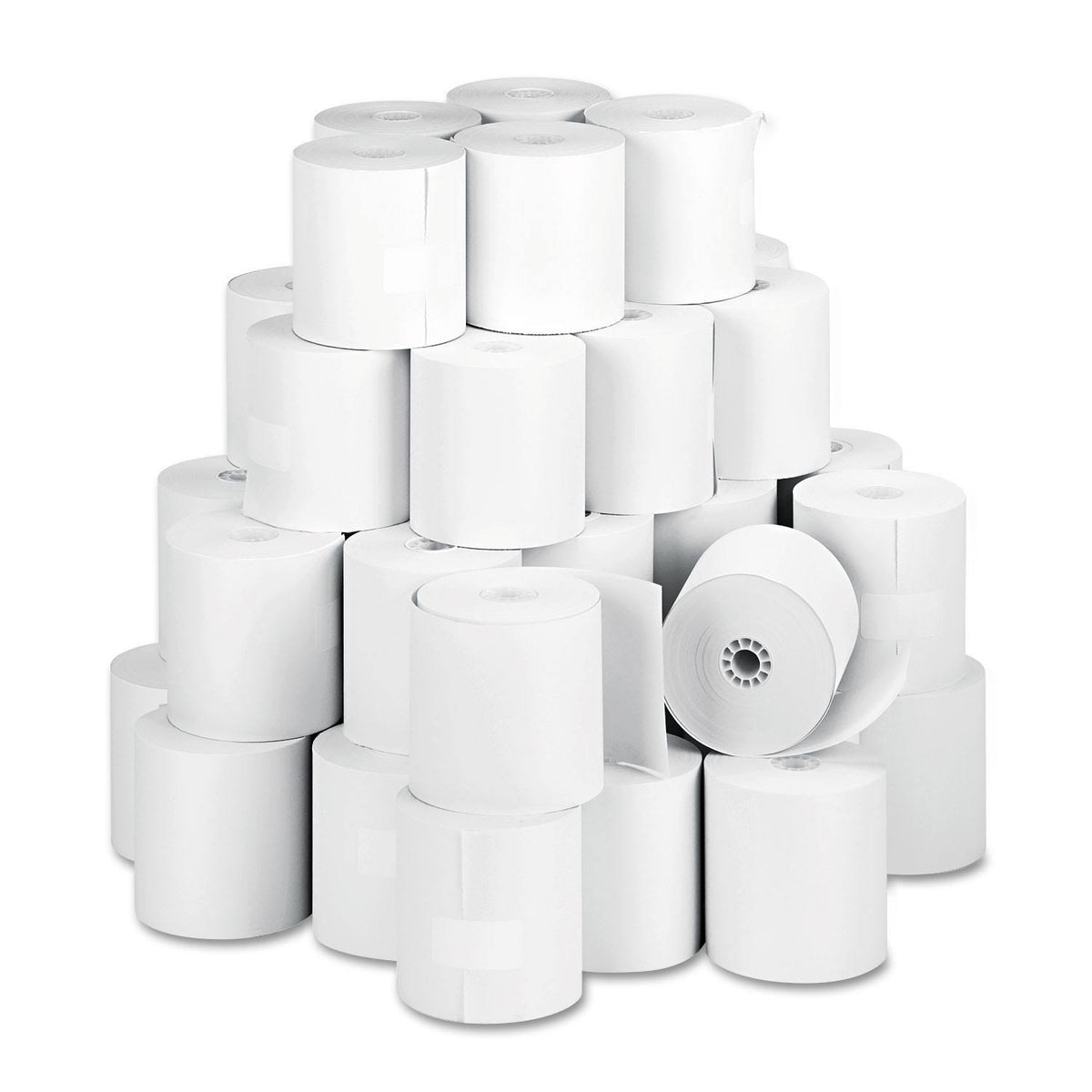 White 3x22 x 150 ft One Ply Paper Rolls, 50/Carton F617