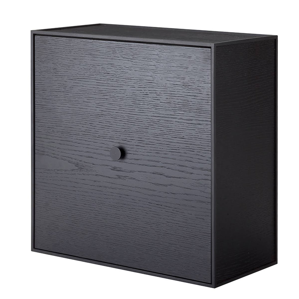 Black Stained Ash Frame Box with Door Q3270