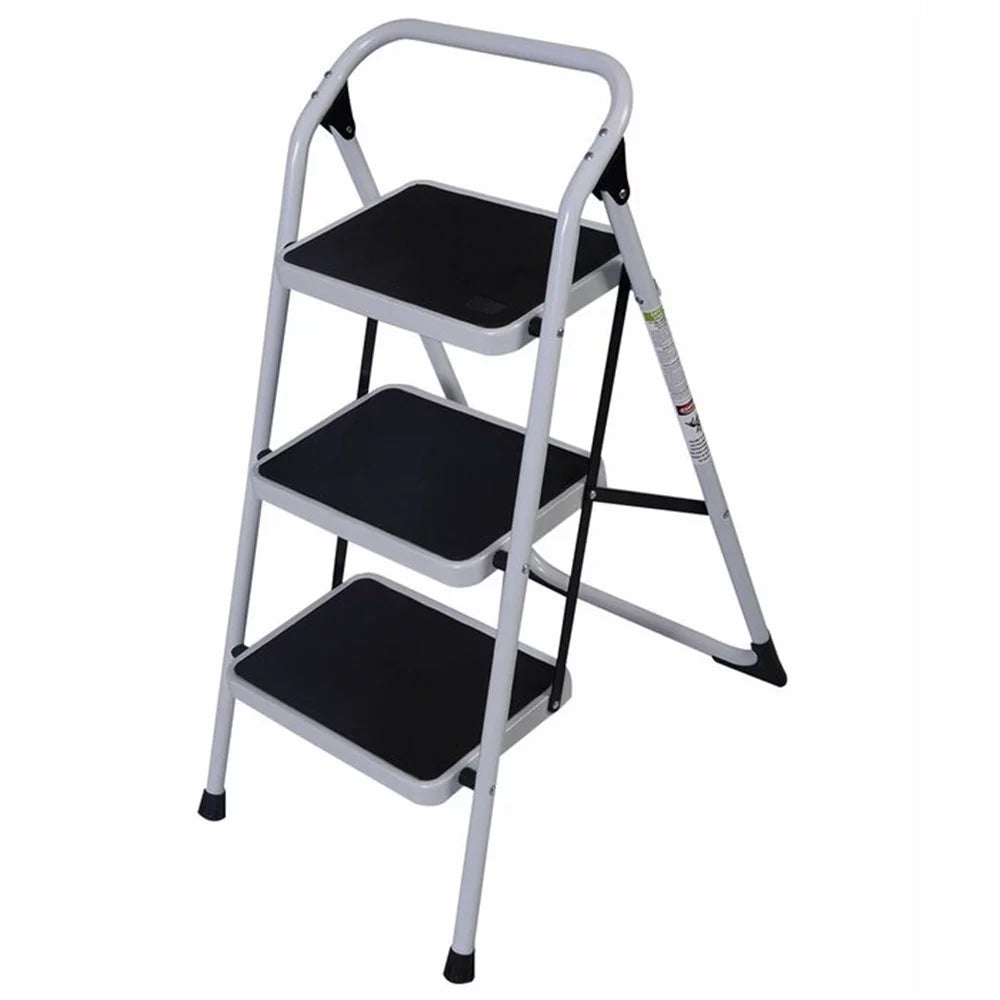 3-Step Ladder, 330 lb. Load Capacity, Iron I670810