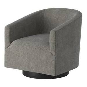 Beige Wood-Base Swivel Chair F354