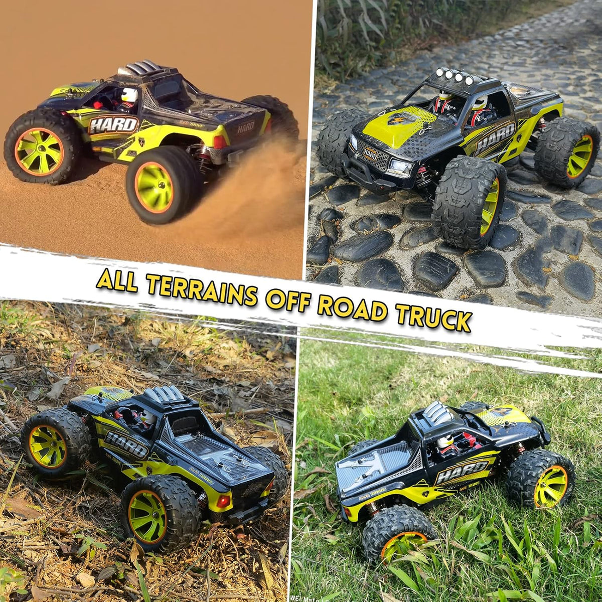 1:14 Scale RC Monster Truck with 3 Batteries T99722