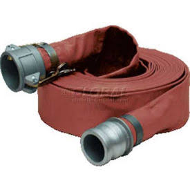 3x22 x 50& Medium Duty PVC Discharge Hose with Aluminum Cam & Groove Fittings W322183