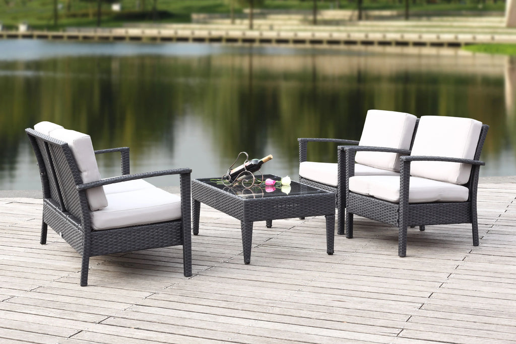 4 Piece Outdoor Set with Cushion E72147