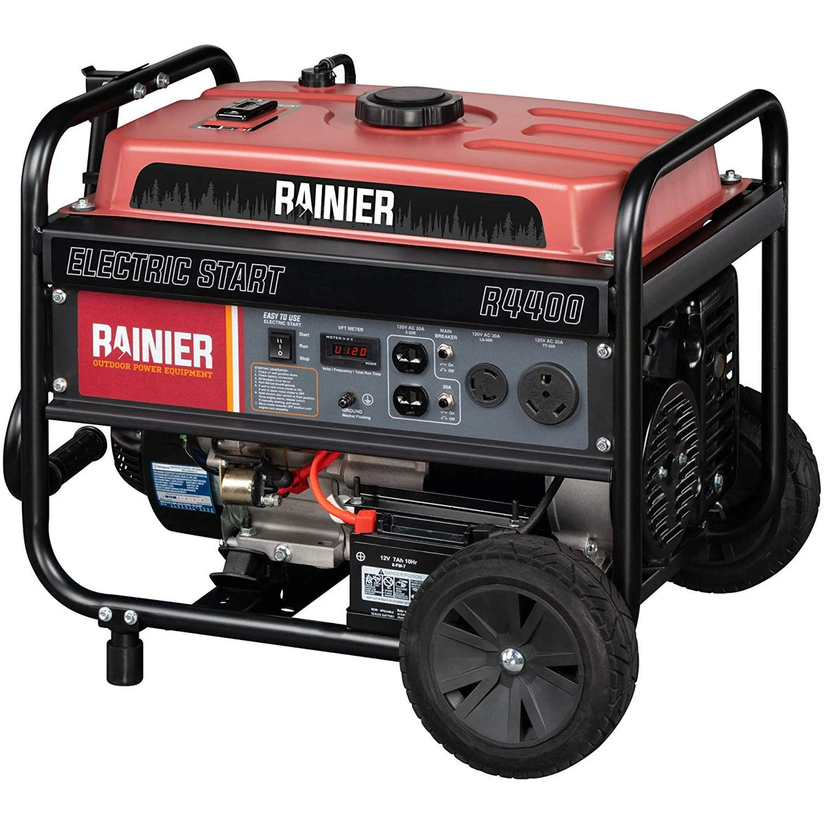 4400 Peak Watt Portable Gas Generator with Electric Start X5787