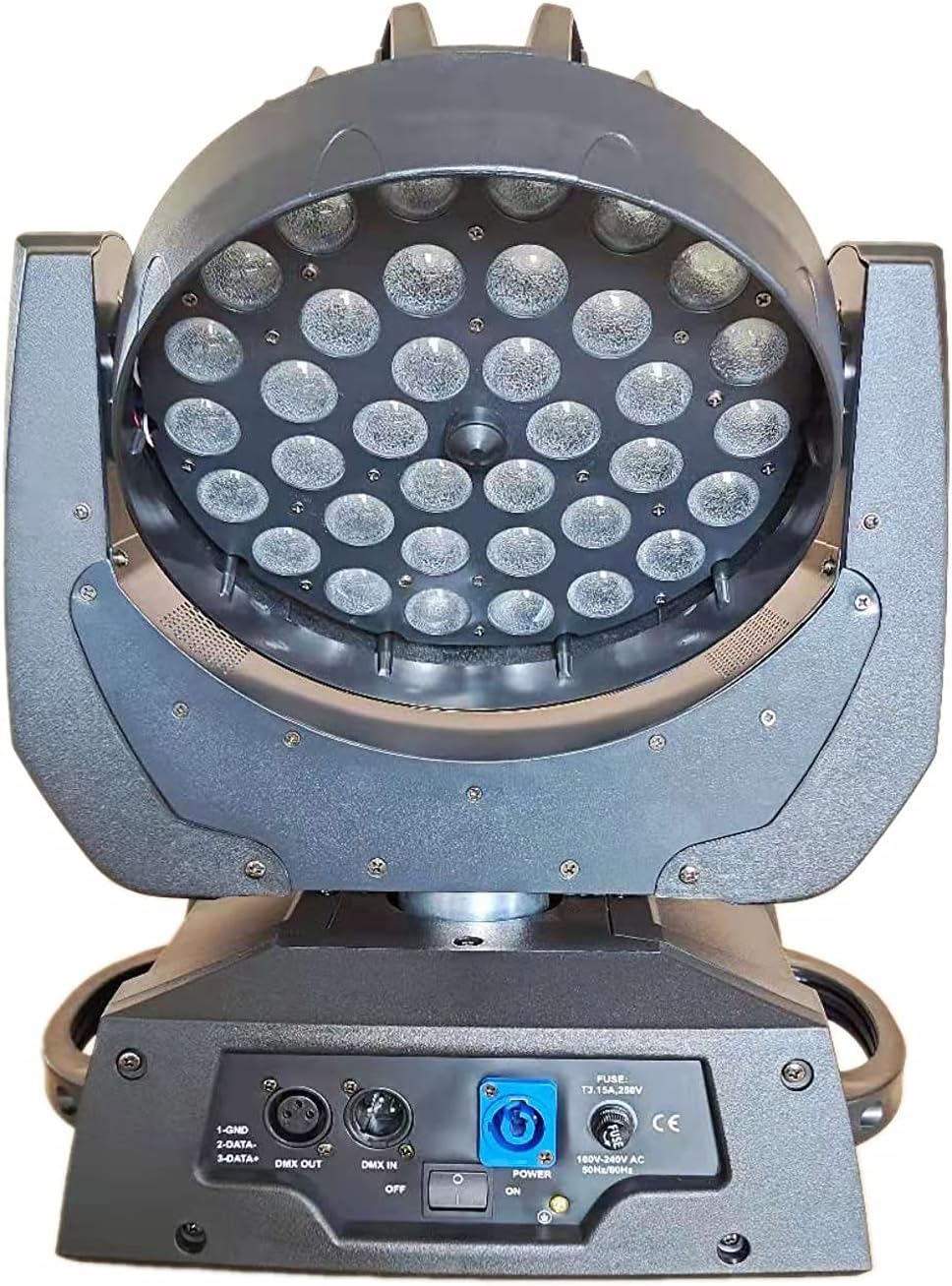 36x18W RGBWAUV 6 in 1 LED Zoom Moving Head Stage Wash Light R968