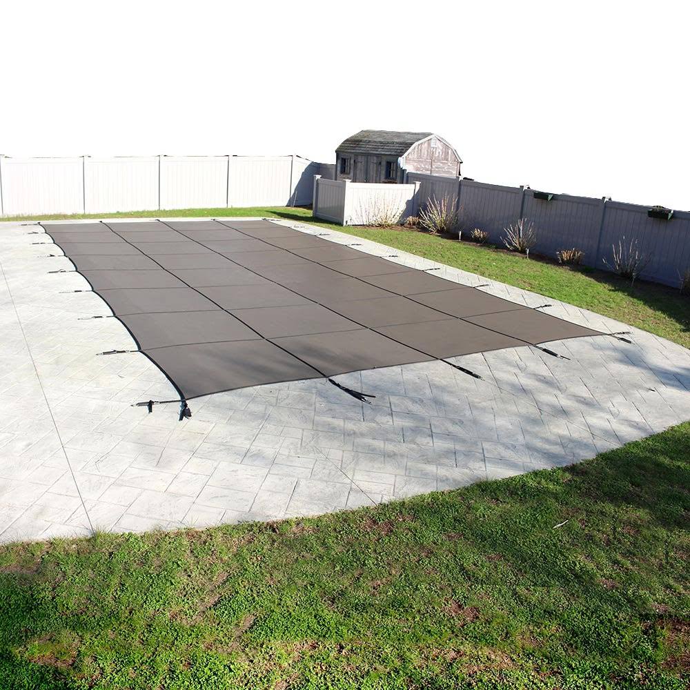 Tan Mesh Safety Cover for 16 ft. x 32 ft. Swimming Pool K7748