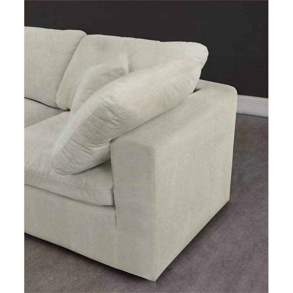 Cream Velvet Modular Sectional O30966