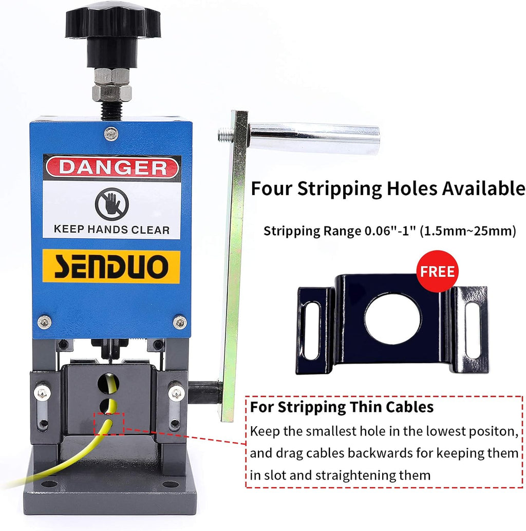 Manual Wire Stripper Machine 0.06-1 60ft/Min Cable Strippers M650862