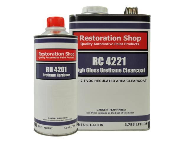 White Gallon Urethane Basecoat Clearcoat Car Paint Kit J594656