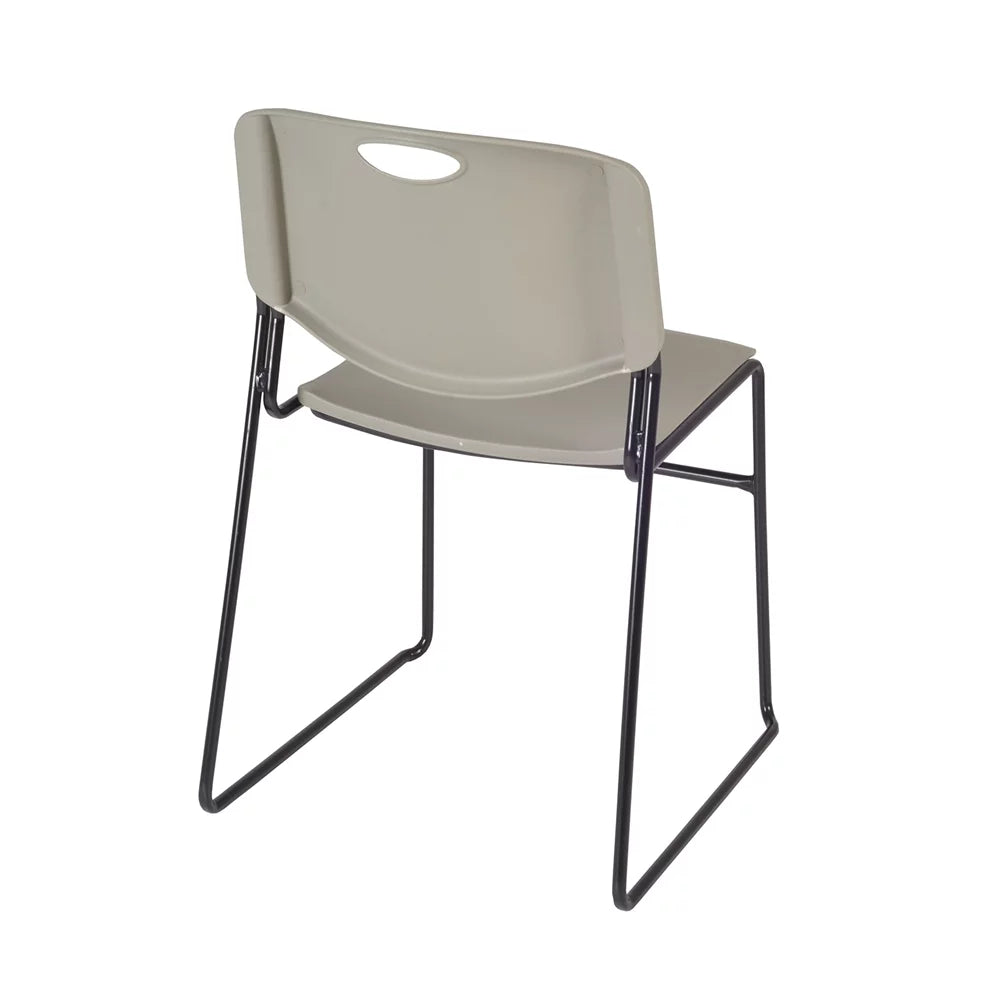 48" Round Breakroom Table & 4 Stack Chairs P738655