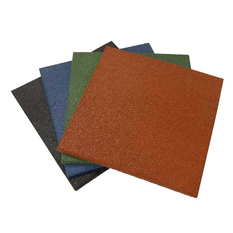 Green 3 Pack Interlocking Rubber Flooring Tiles A133