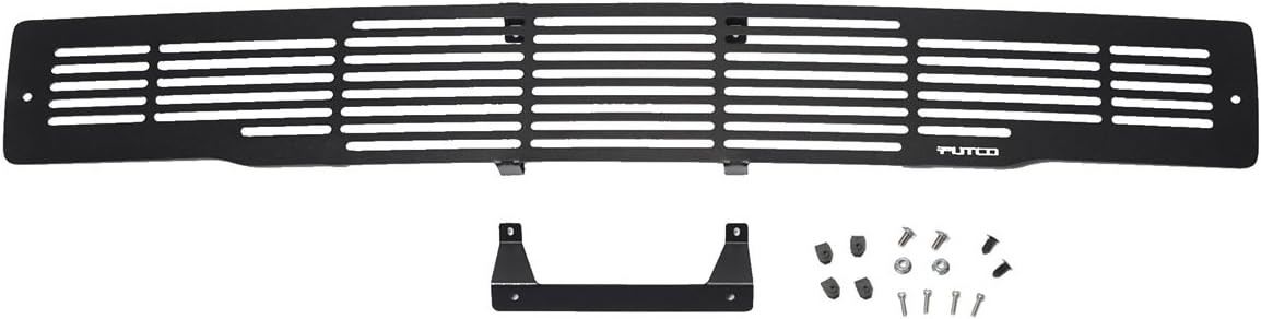 Black Stainless Steel Bar Style Bumper Grille E76717