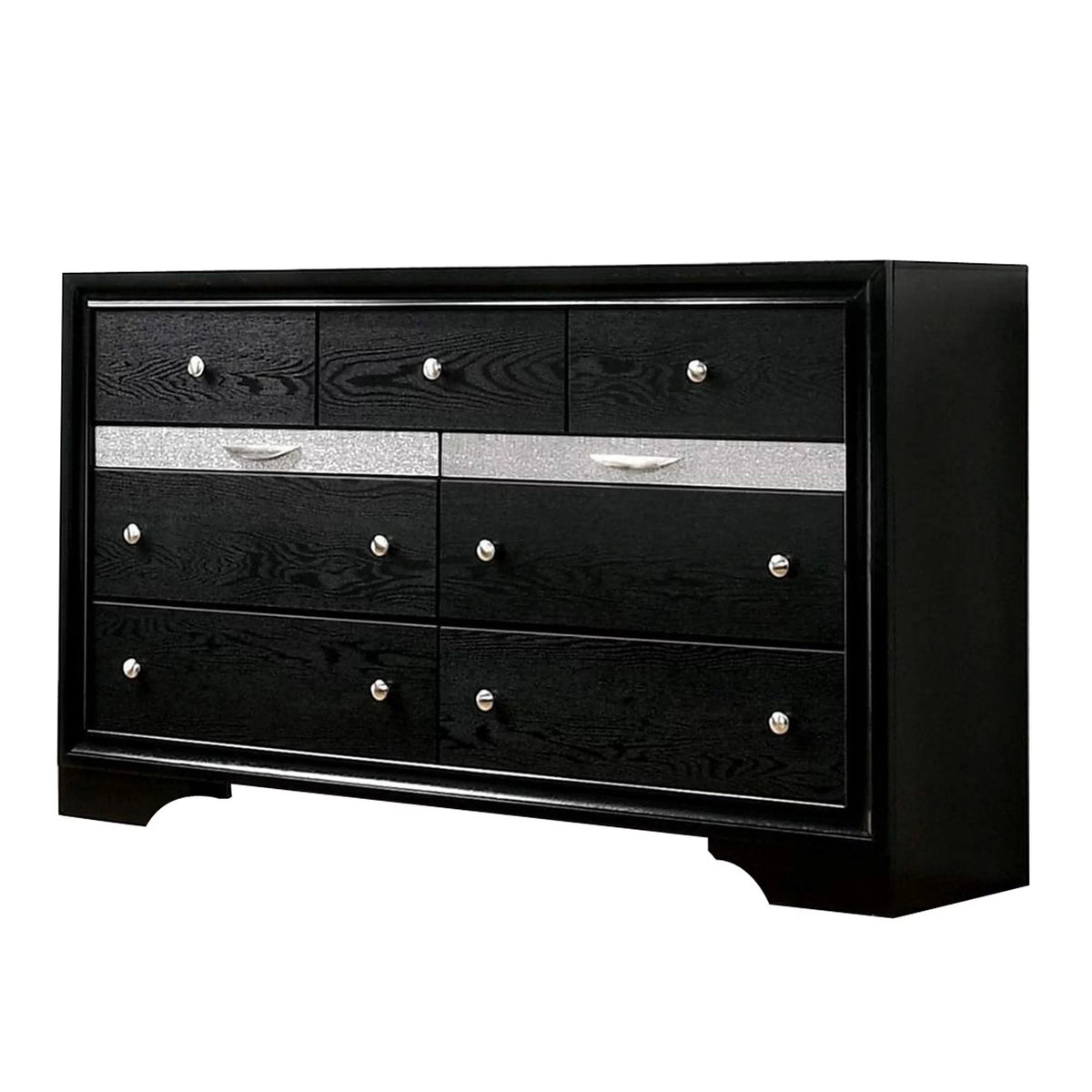 Black Dresser with 2 Jewelry Drawer Y8830